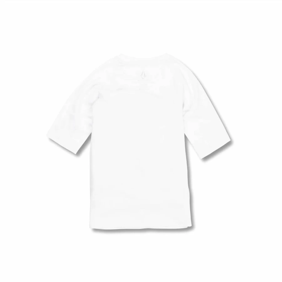 Volcom Boys' Lido Solid UPF 50+ Sun Protection Short Sleeve Rash Guard Swim Shirt