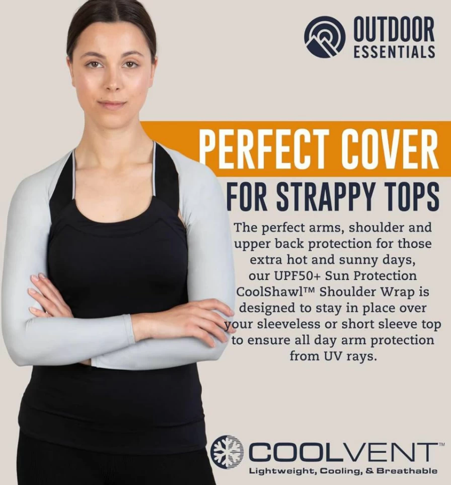 OutdoorEssentials Women's UV Protection Golf Sun Sleeves - Cooling Arm Covers for Sun Shield & Outdoor Sports