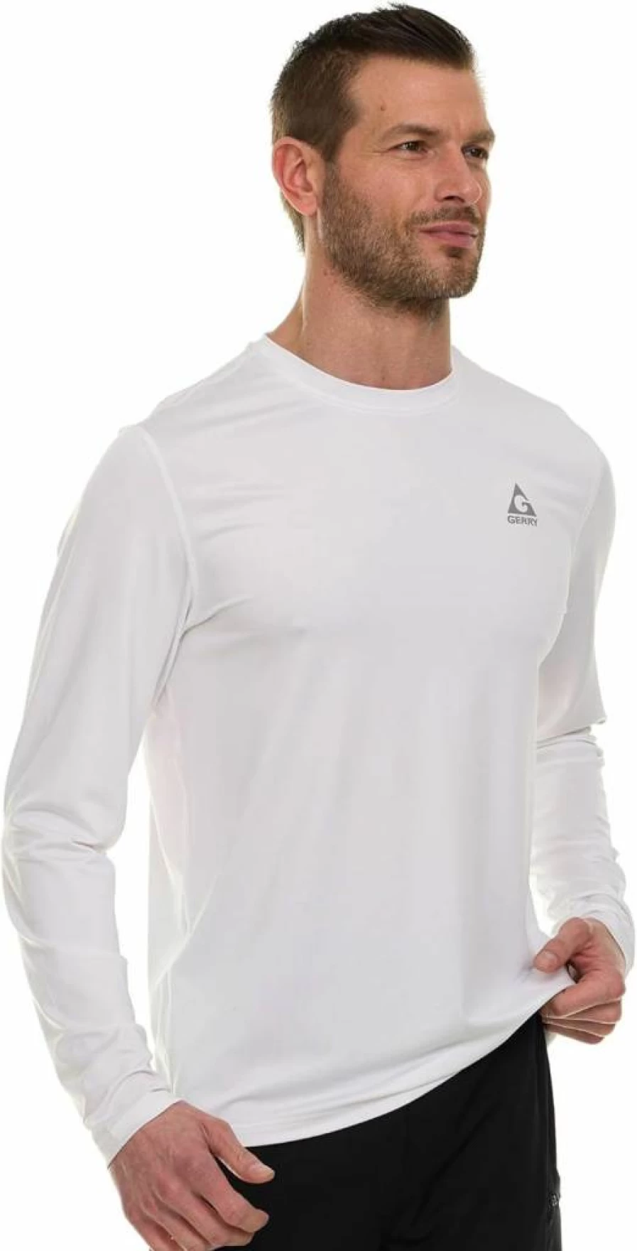 Gerry Men's UPF 50+ Long Sleeve Rash Guard Swim Shirt for Swimming, Fishing & Hiking - UV Protection Sun Shirt