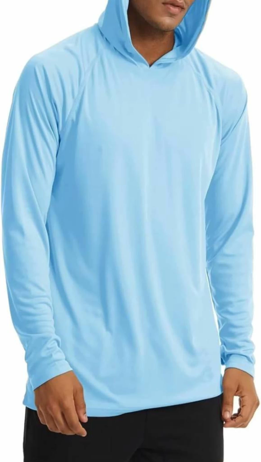 Men's UPF 50 Sun Protection Hoodie - Long Sleeve UV Shirt for Fishing, Camping & Hiking - SPF T-Shirt Top