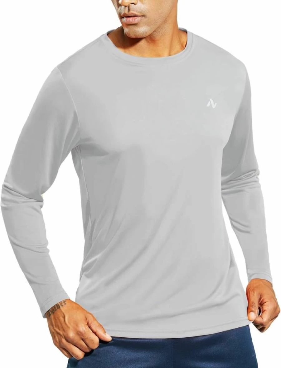 Nepest Men's Dry Fit Running T-Shirt UPF 50+ UV Protection Workout Gym Active Short Sleeve Tee