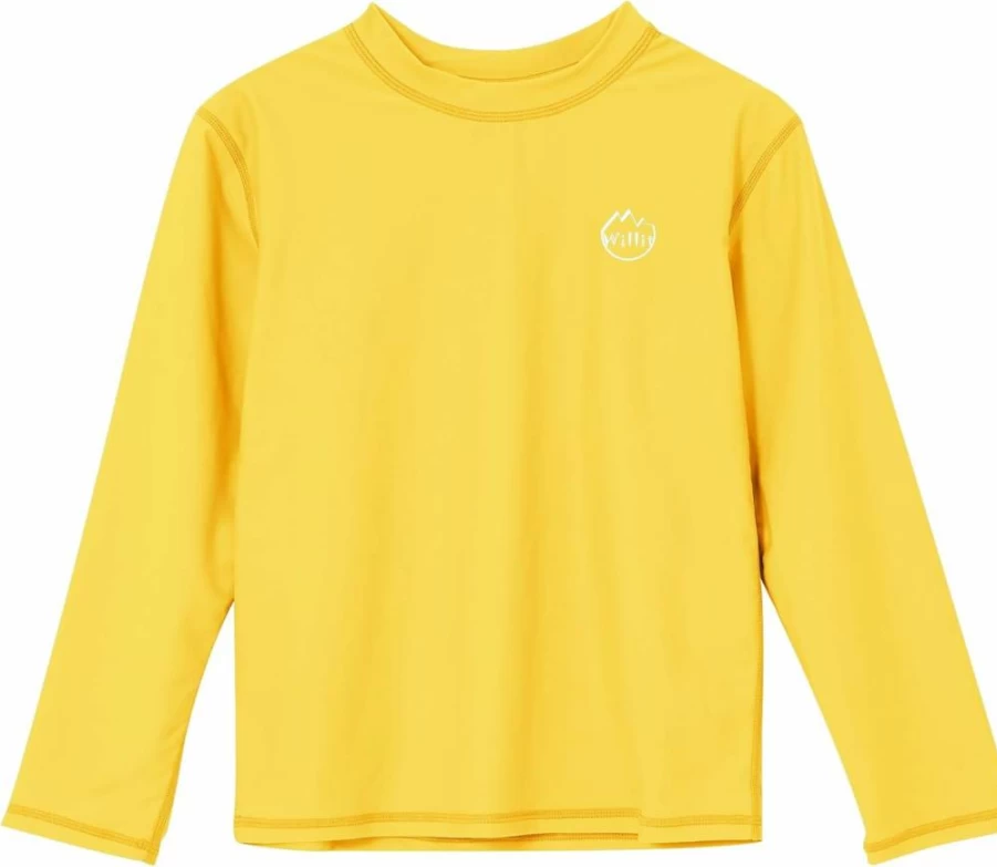 Willit UPF 50+ Baby & Toddler Rash Guard Swim Shirt - Long Sleeve Sun Protection, Quick Dry SPF Swimwear for Boys