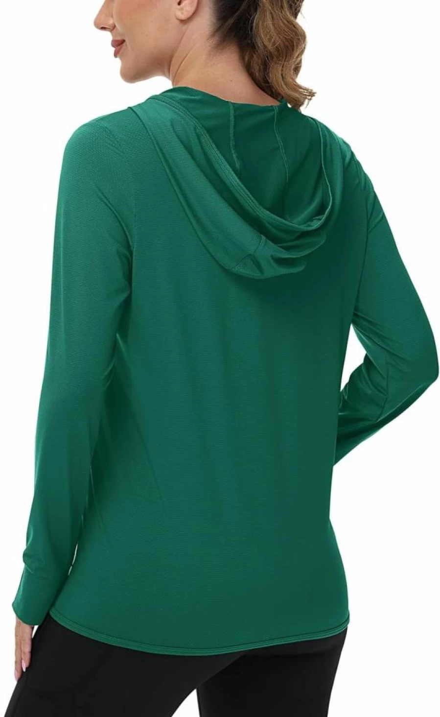 TACVASEN Women's UPF 50+ Sun Protection Hoodie - Lightweight Zip-Up UV Shirt with Long Sleeves for Outdoor Activities
