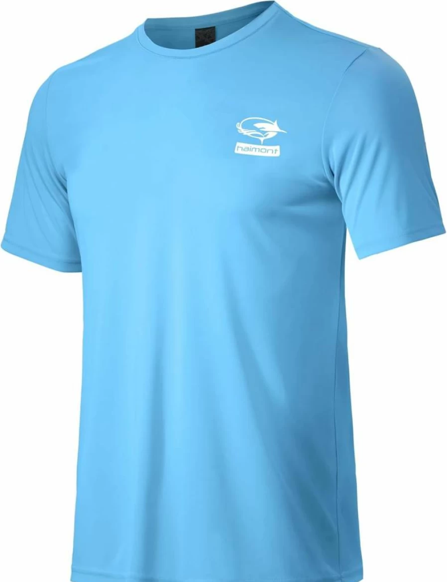 Haimont Men's UPF 50+ Sun Protection Short Sleeve Shirt - Quick Dry Fishing, Swim & Athletic UV Shirt for Workout & Outdoor Activities