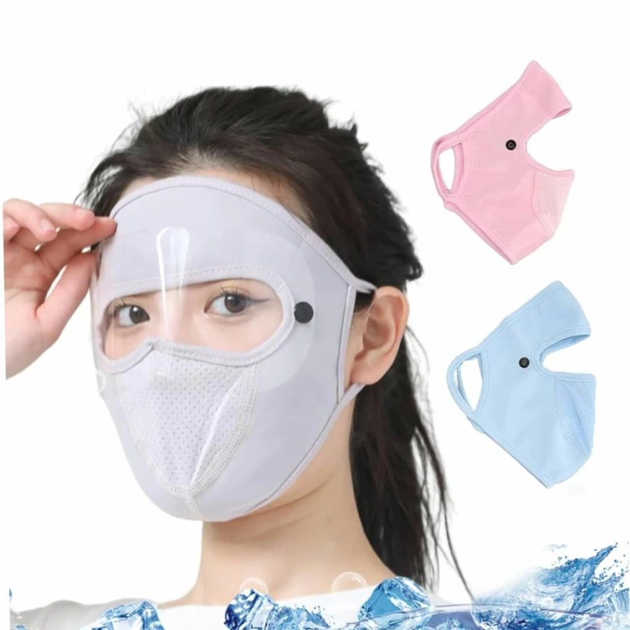Pastoralist UV Protection Full Face Sun Mask with Eye Cover - Breathable Sun Shade Hat for Women Outdoor Activities