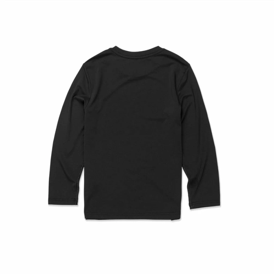 Volcom Boys' UV Protection Long Sleeve Rashguard Swim Shirt with Skeleton Design - Loose Fit UPF 50+ Sun Safe Swimwear