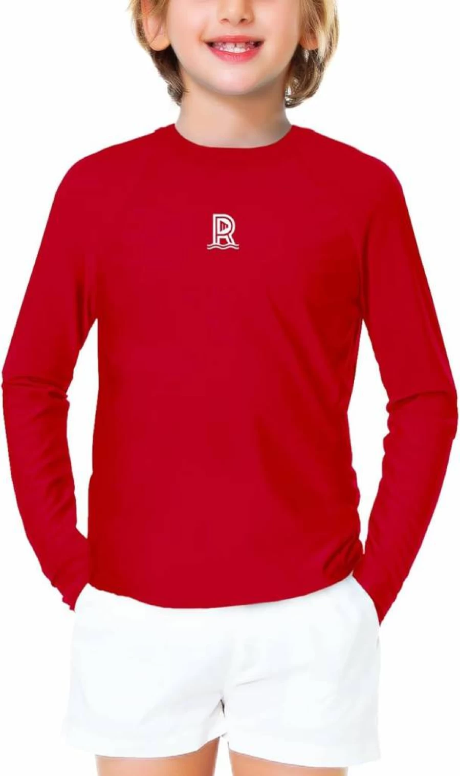 Remimi Kids UPF 50 Sun Protection Long Sleeve Rash Guard Swim Shirt for Boys & Girls Ages 3-12 Years - Surf & Swim UV Shirt