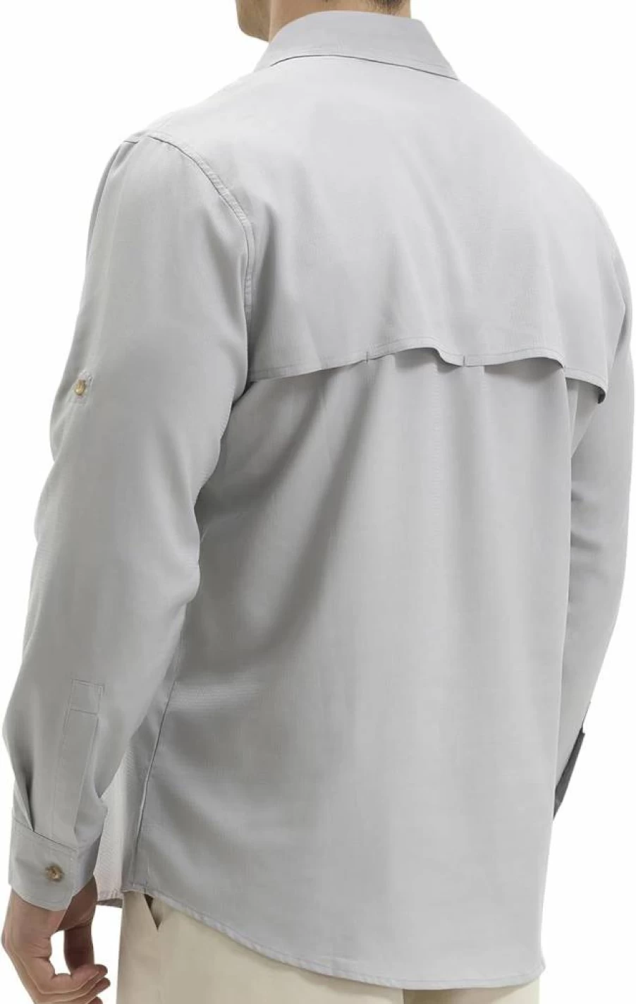 BARRACUDA BAY Men's UPF 50+ Long Sleeve Sun Protection Shirt - Cooling Quick Dry UV Shirt for Fishing, Hiking, Camping & Outdoor Travel