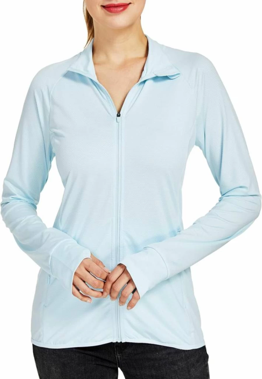 Willit Women's UPF 50+ Sun Protection Long Sleeve Shirt - Lightweight UV Athletic Jacket for Running, Hiking & Outdoor Activities