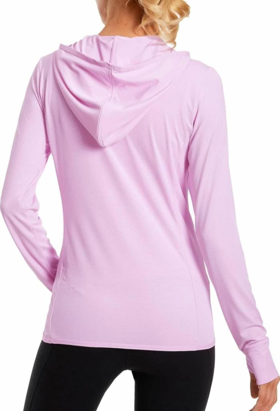 Hugut Women's UPF 50+ UV Protection Zip-Up Hoodie Jacket - Long Sleeve Sun Shirt with Thumbholes for Hiking, Fishing & Outdoor Activities