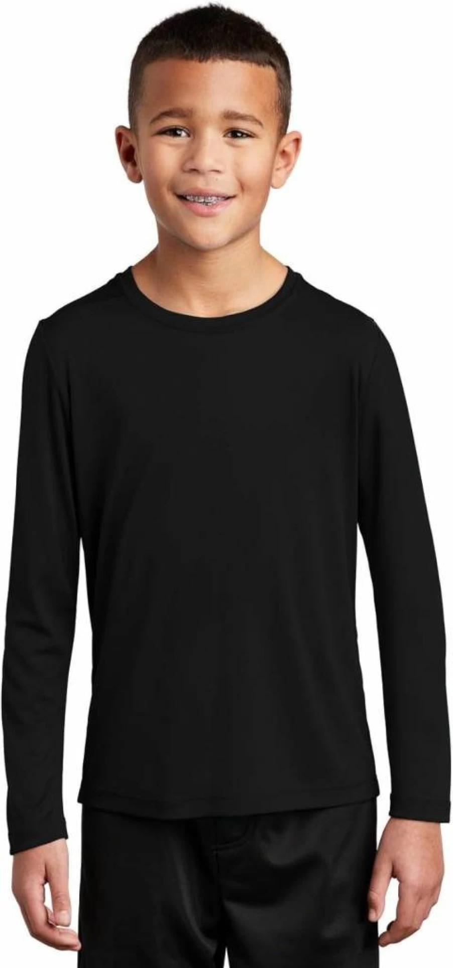 SPORT-TEK Youth UPF 50 Long Sleeve Athletic T-Shirt for Boys & Girls | Lightweight Moisture-Wicking Sun Protection Tee for Summer Sports