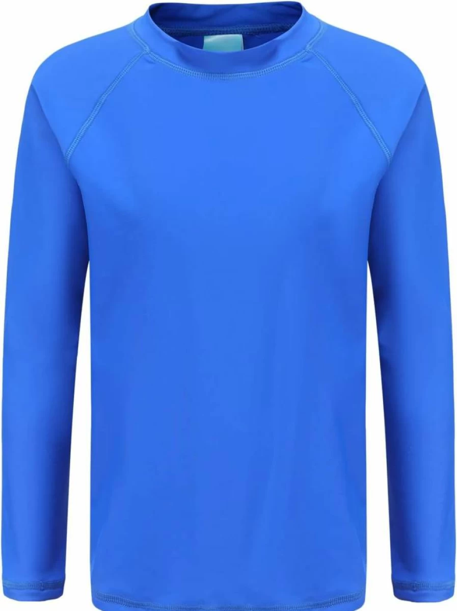 Mardonskey UPF 50+ Boys Rash Guard Swim Shirt - Long Sleeve Sun Protection Swimwear for Kids, Beach & Pool Sunsuits