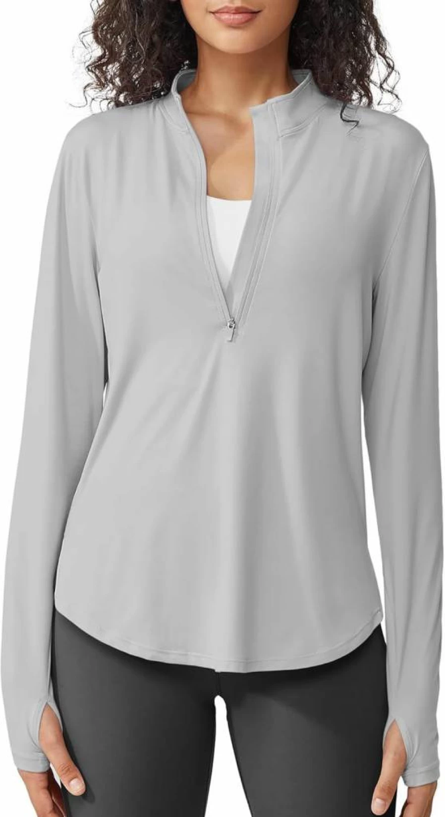 G4Free Women's UPF 50+ Sun Protection Shirt Lightweight Quick-Dry Long Sleeve Workout Top for Running Hiking Outdoor Activities