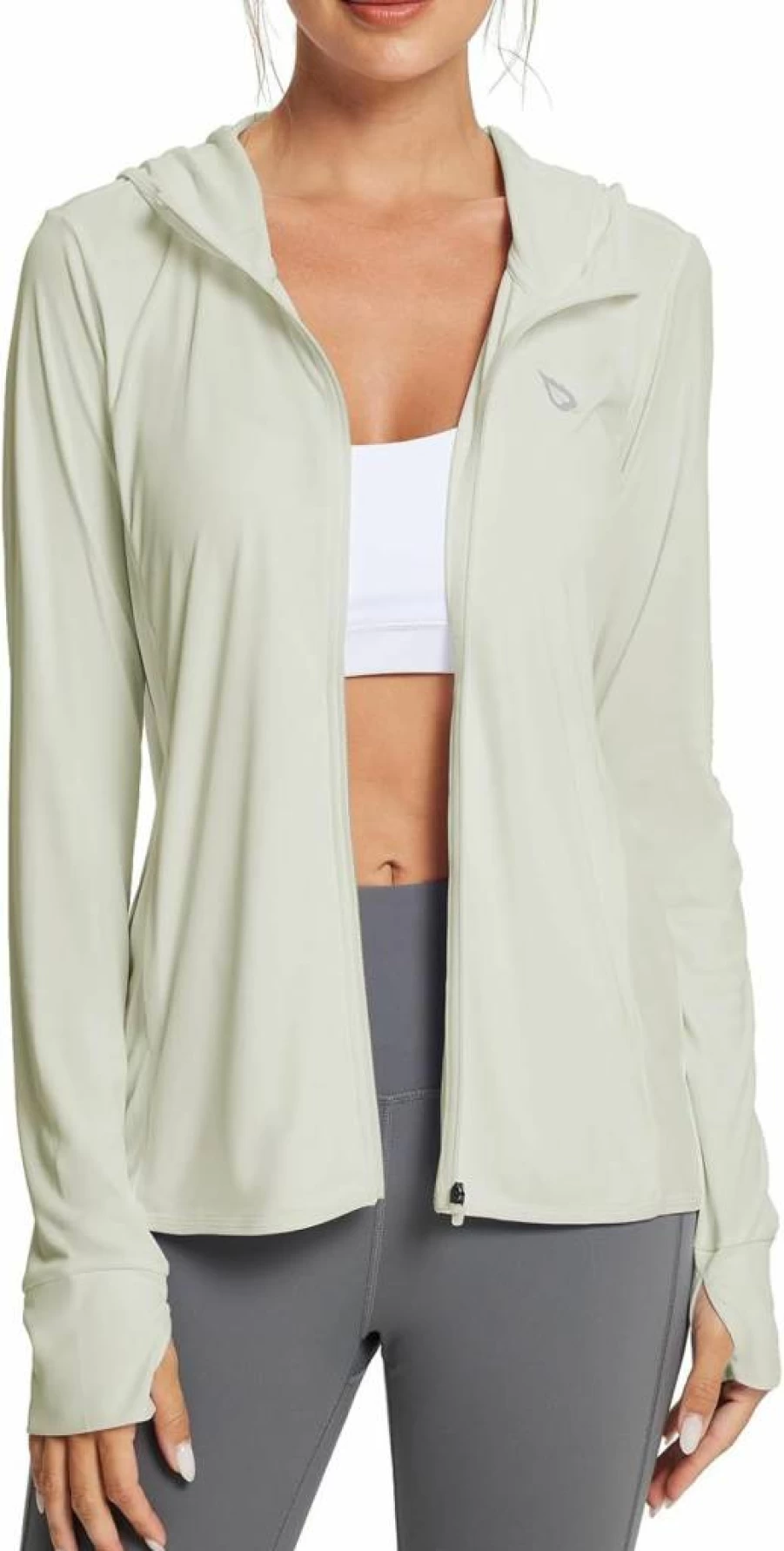 Baleaf Women's Lightweight Sun Protection Hoodie Jacket - UPF 50+ Long Sleeve Sun Shirt Cover Up for Outdoor Activities