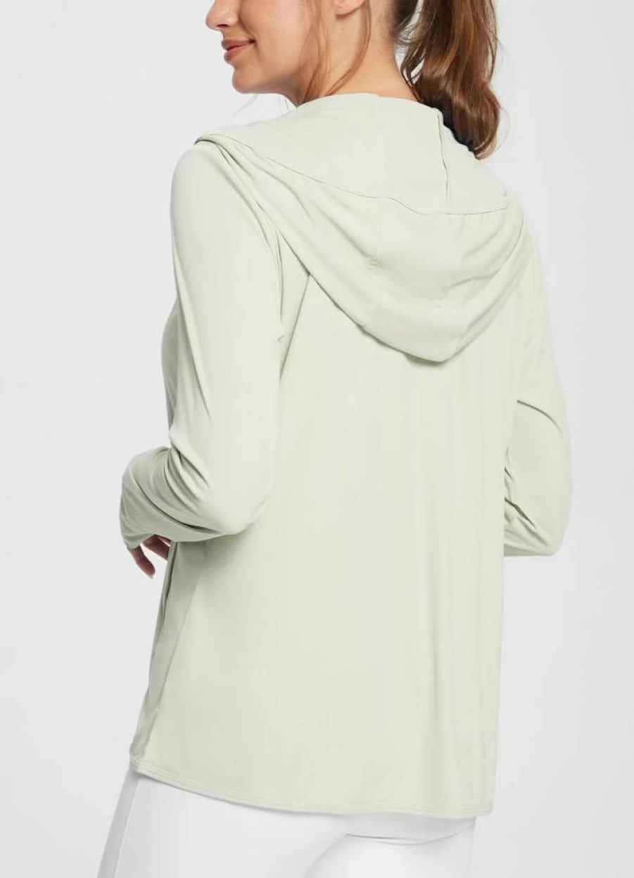 Baleaf Women's Lightweight Sun Protection Hoodie Jacket - UPF 50+ Long Sleeve Sun Shirt Cover Up for Outdoor Activities