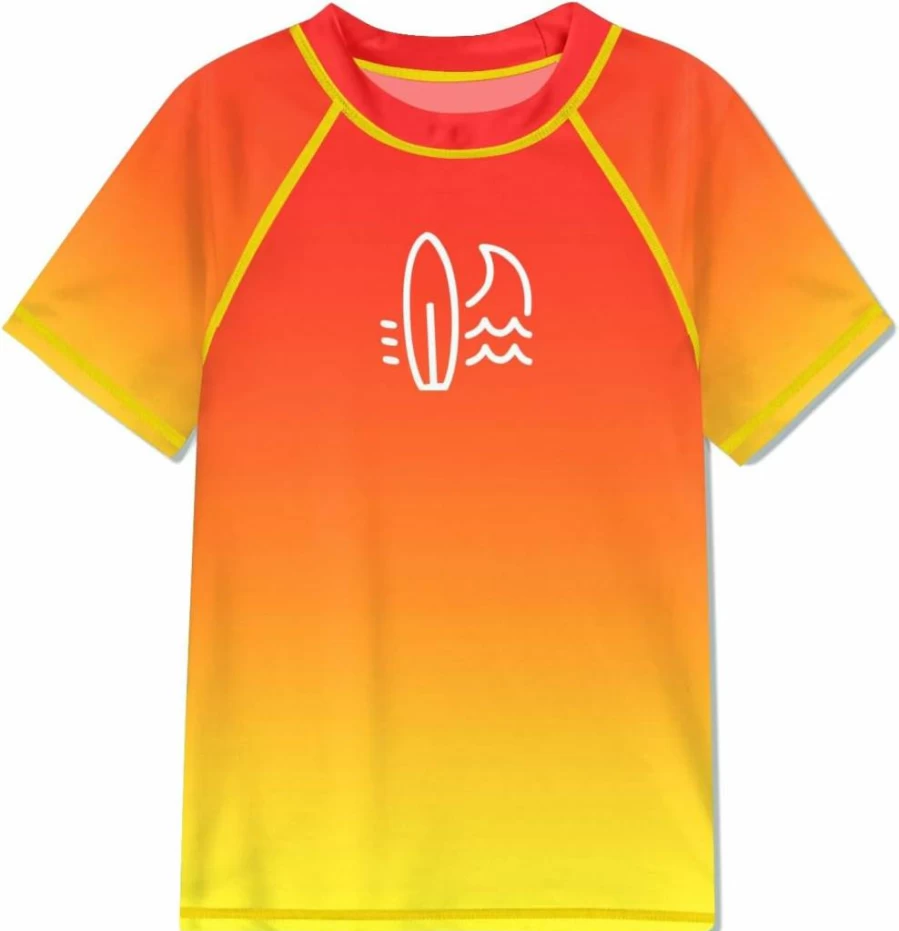 BesserBay Boys UPF 50+ Sun Protection Quick-Dry Rash Guard Shirt for Kids Ages 3-14 Years