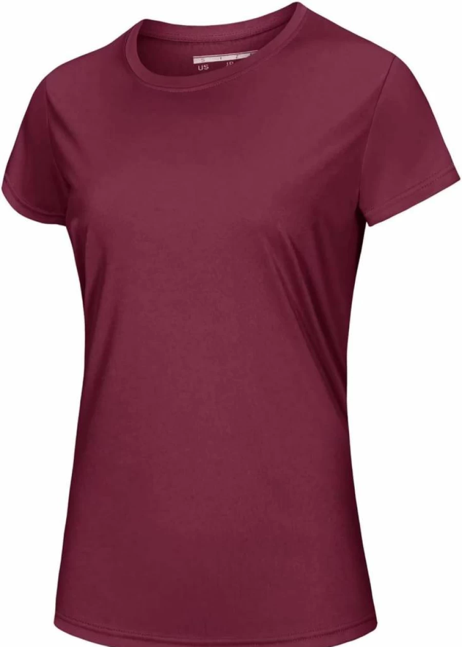 MAGCOMSEN Women's UPF 50+ Sun Protection Quick-Dry Athletic Short Sleeve T-Shirt for Running & Workout