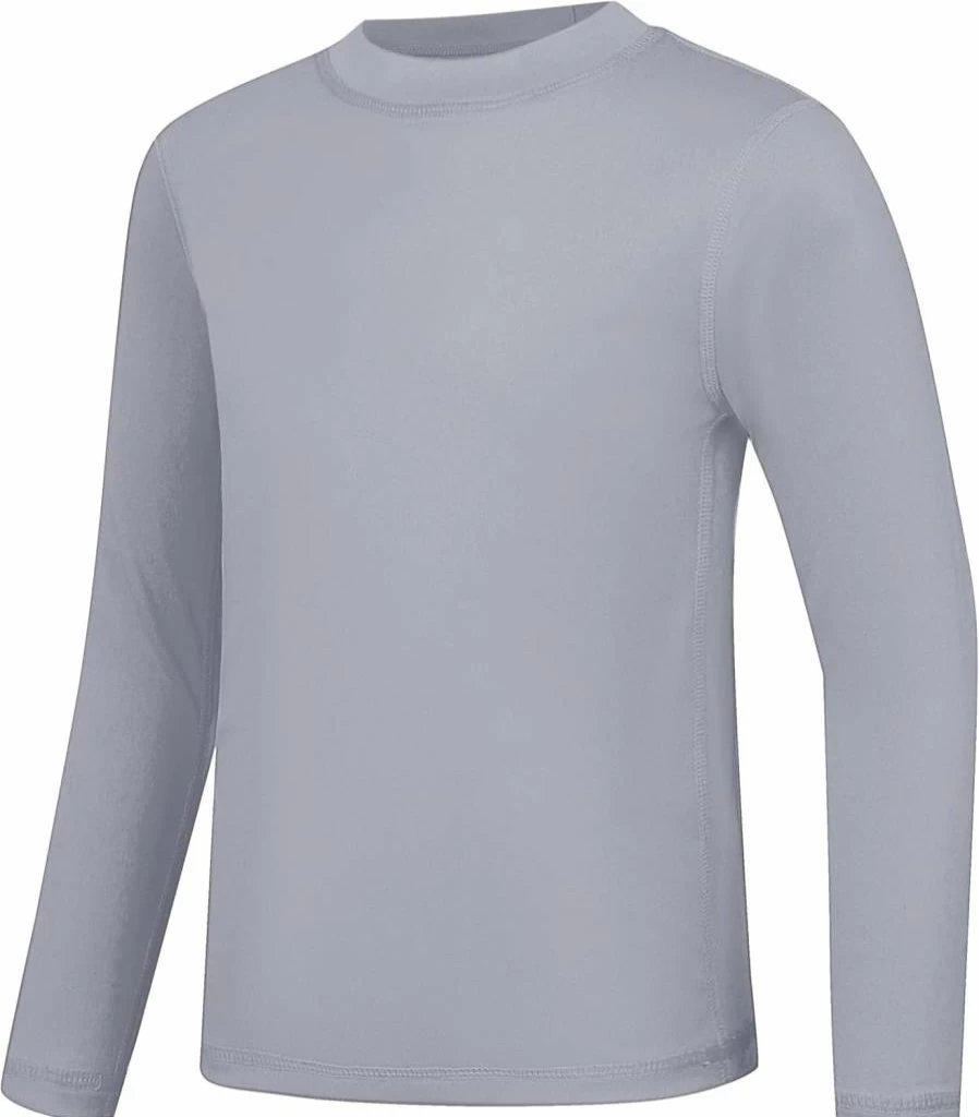 TeGlraddix UPF 50+ Kids Sun Shirt - Long Sleeve Rash Guard for Boys & Girls (5T to Youth) UV Protection Swim & Play Shirt