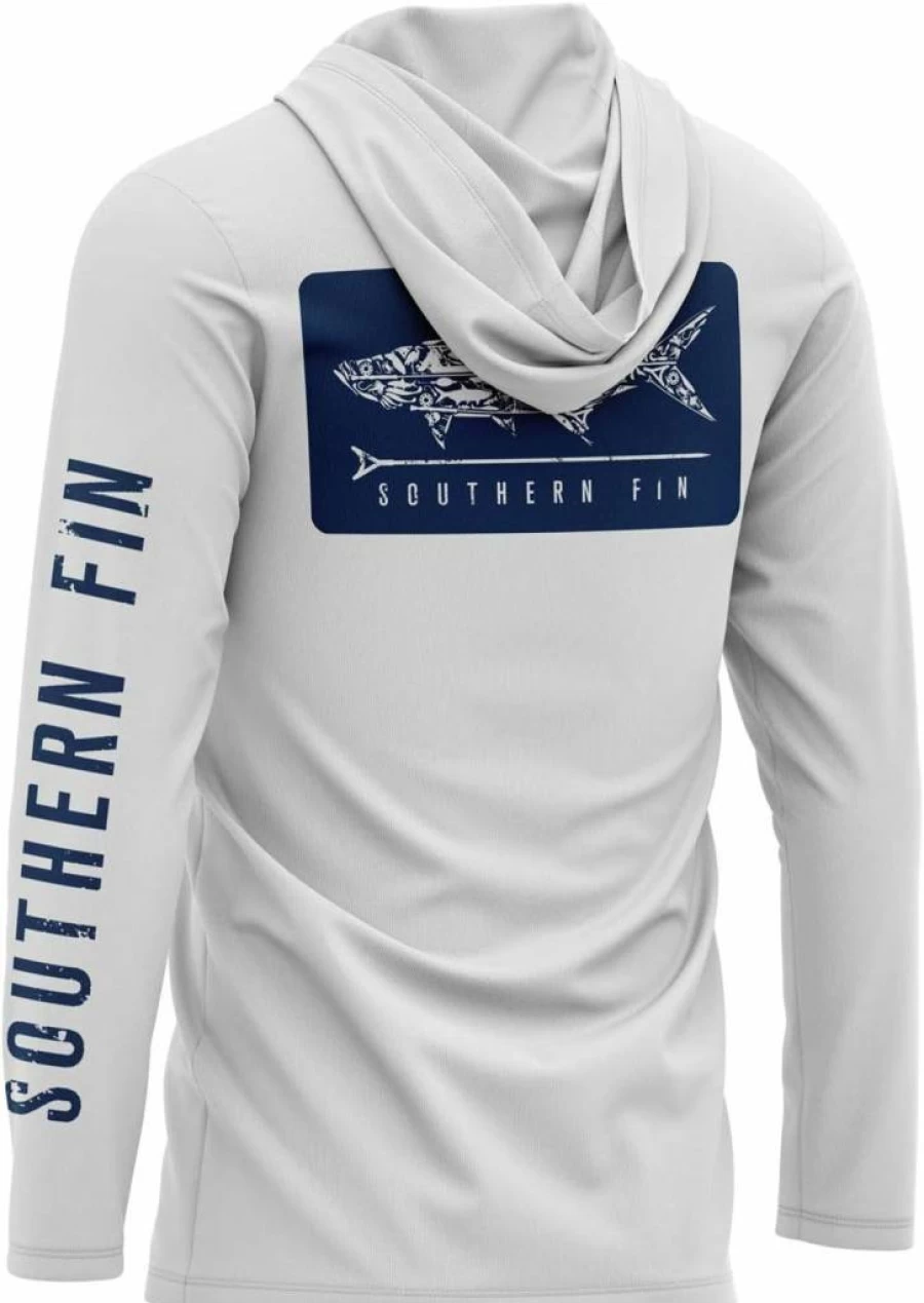 Southern Fin Apparel UPF 50+ Lightweight Fishing Hoodie for Men & Women – Sun Protective Performance Shirt with Hood