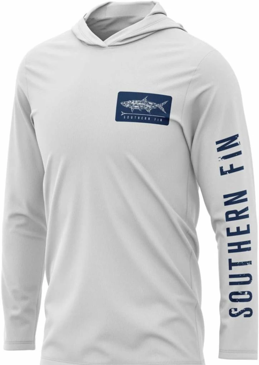 Southern Fin Apparel UPF 50+ Lightweight Fishing Hoodie for Men & Women – Sun Protective Performance Shirt with Hood