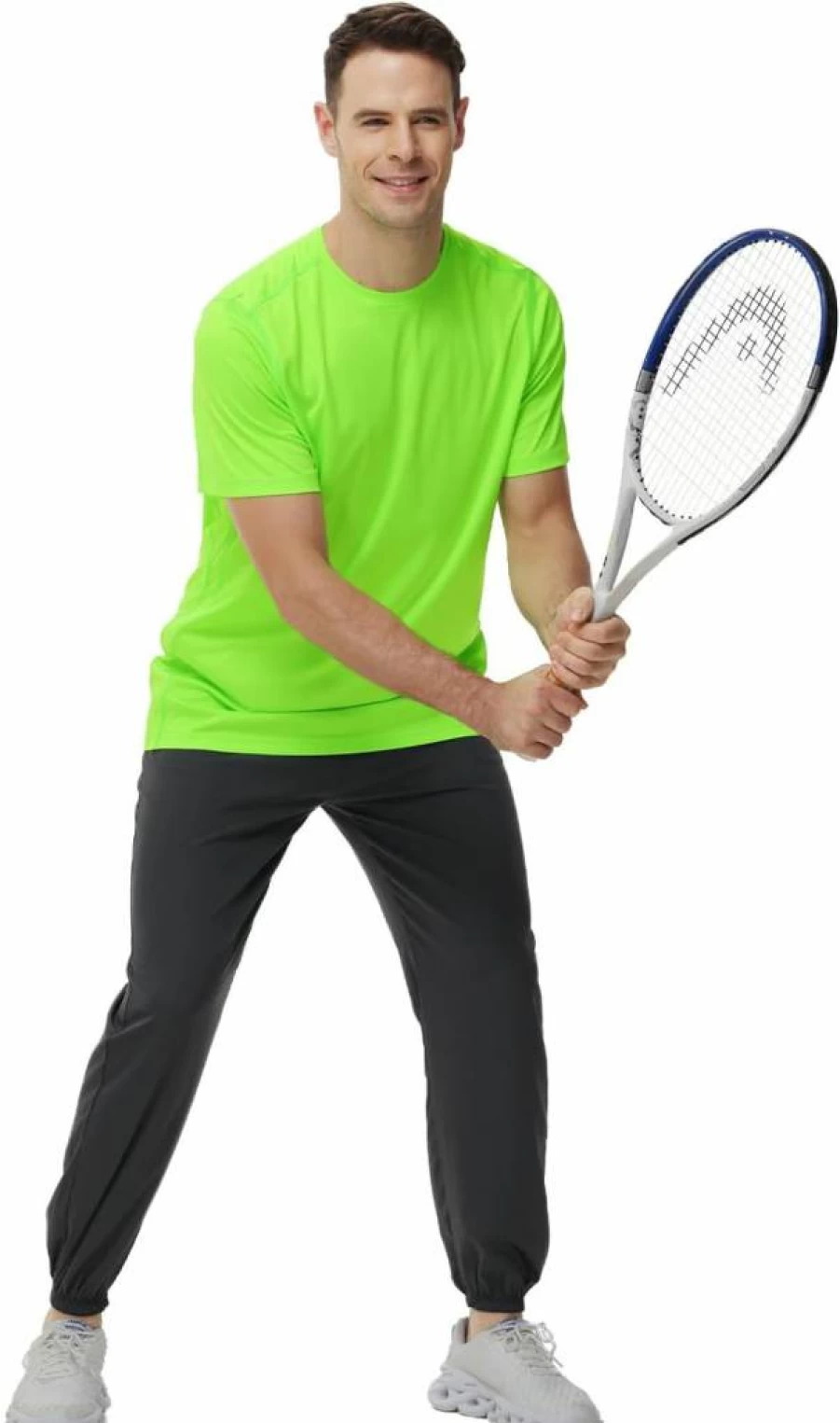 Corna Men's Quick-Dry Moisture-Wicking Athletic T-Shirt - Performance Crewneck Activewear for Outdoor Sports & Workouts