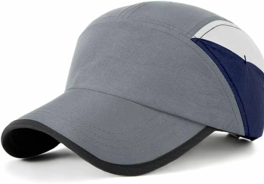 FASHIXD Lightweight Quick-Dry 5-Panel Running Hat with UV Protection for Men & Women - Breathable Baseball Cap for Outdoor Sports & Activities