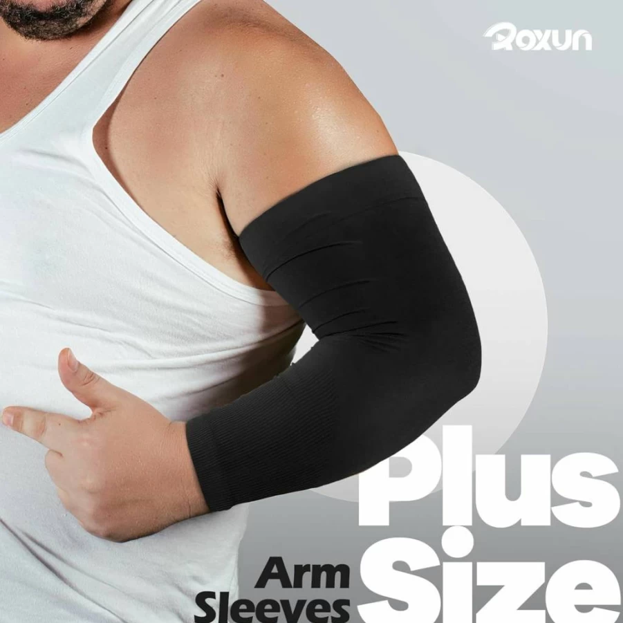 ROXUN UV Protection Cooling Arm Sleeves for Men & Women - Breathable Compression Sun Guard for Sports & Outdoor Activities