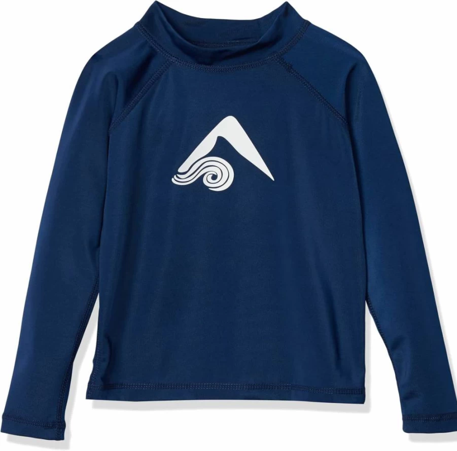 Kanu Surf Boys' Platinum Long-Sleeve UV Protection Rash Guard Swim Shirt