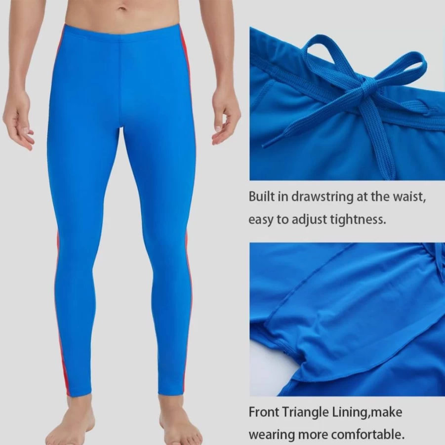 Ubestyle UPF 50+ Men's Sun Protective Swim Tights - Active Surfing & Beach Water Leggings