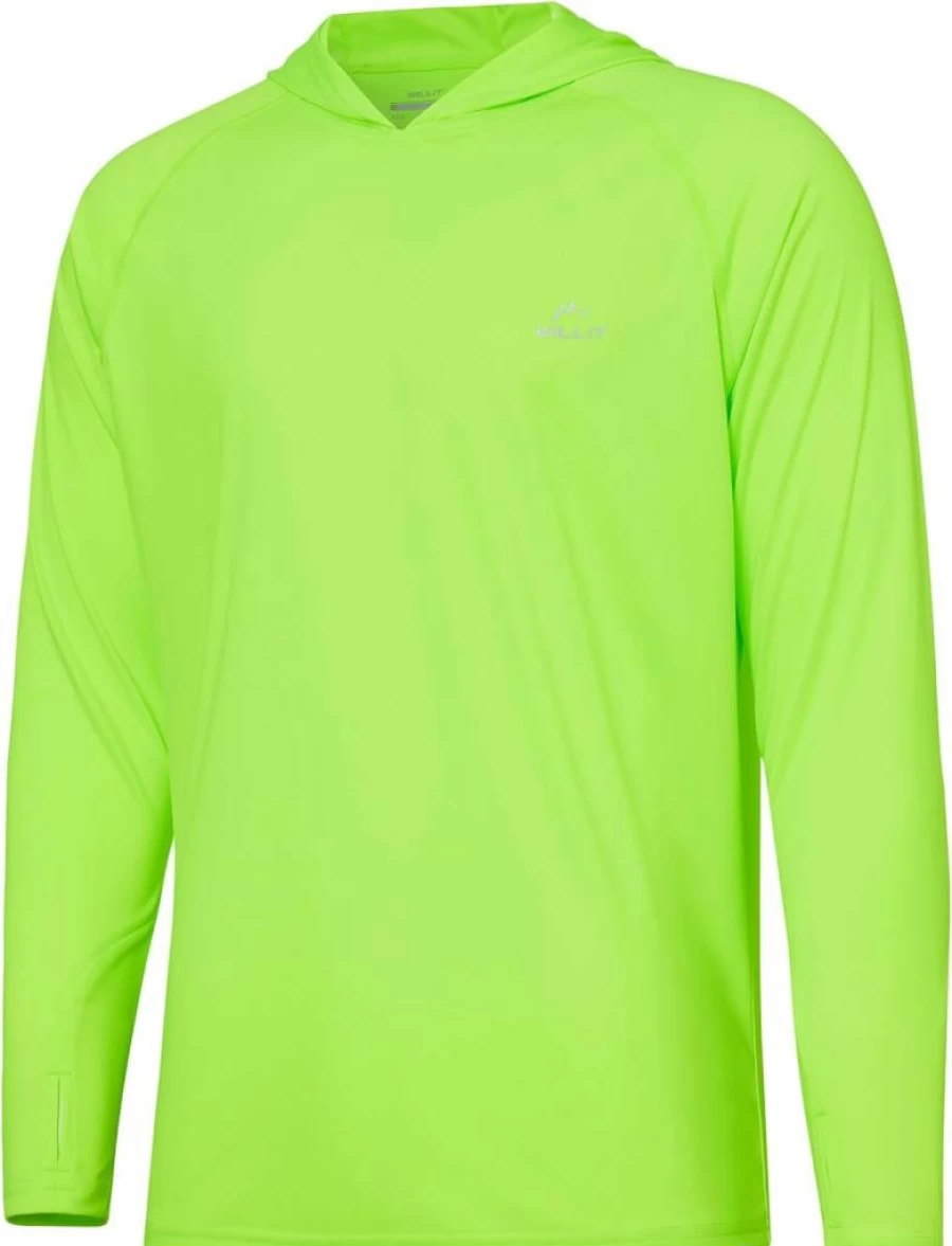 Willit Men's UPF 50+ Sun Protection Hoodie - Long Sleeve Rash Guard, Lightweight SPF UV Shirt for Fishing, Running & Athletic Activities
