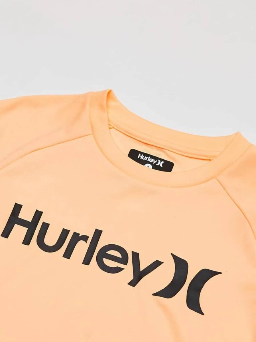 Hurley Boys' Rash Guard - UPF 50+ Sun Protection Swim Shirt for Kids - Quick-Dry Active Surf & Swimwear
