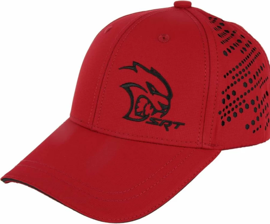 Dodge SRT Hellcat Embroidered Performance Cap for Men - UV Protection & Moisture Wicking Dad Hat