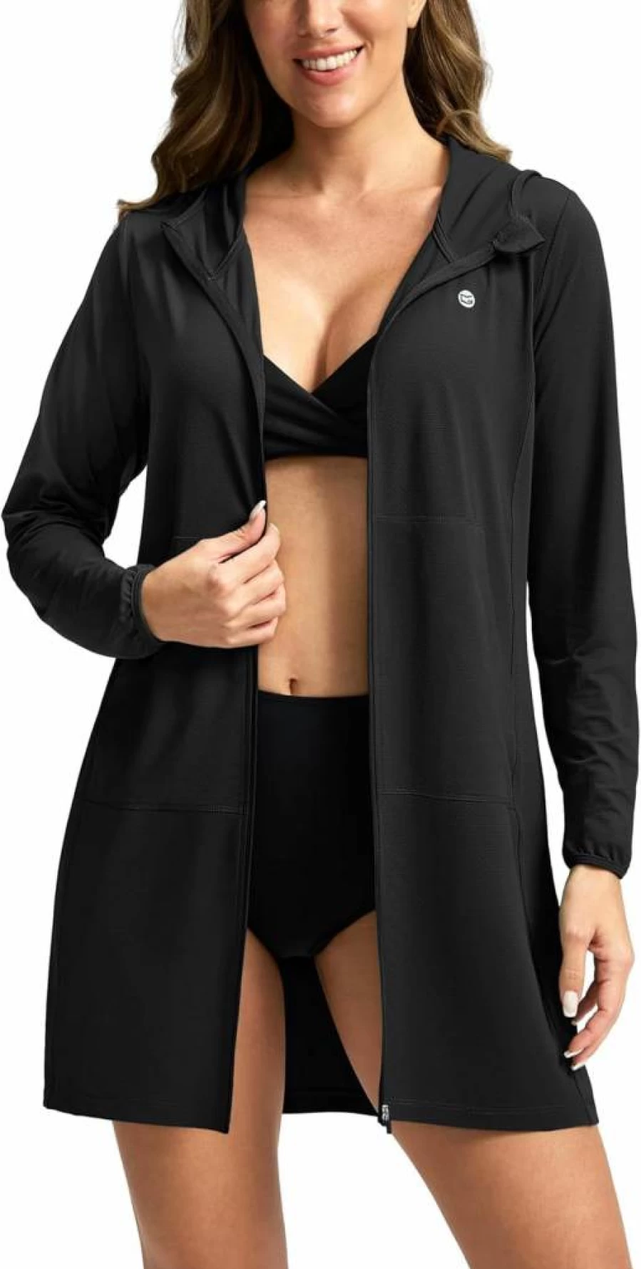 G Gradual Women's UPF 50+ Sun Protection Hoodie - Lightweight Beach Cover Up Jacket with Long Sleeves & SPF Swimwear