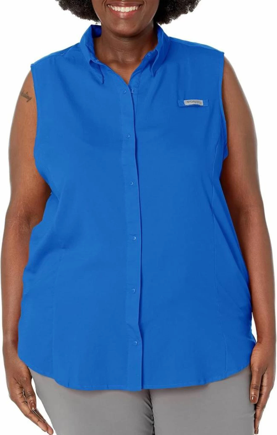 Columbia Women's PFG Tamiami Sleeveless Shirt - UPF Sun Protection Fishing & Outdoor Activewear Top
