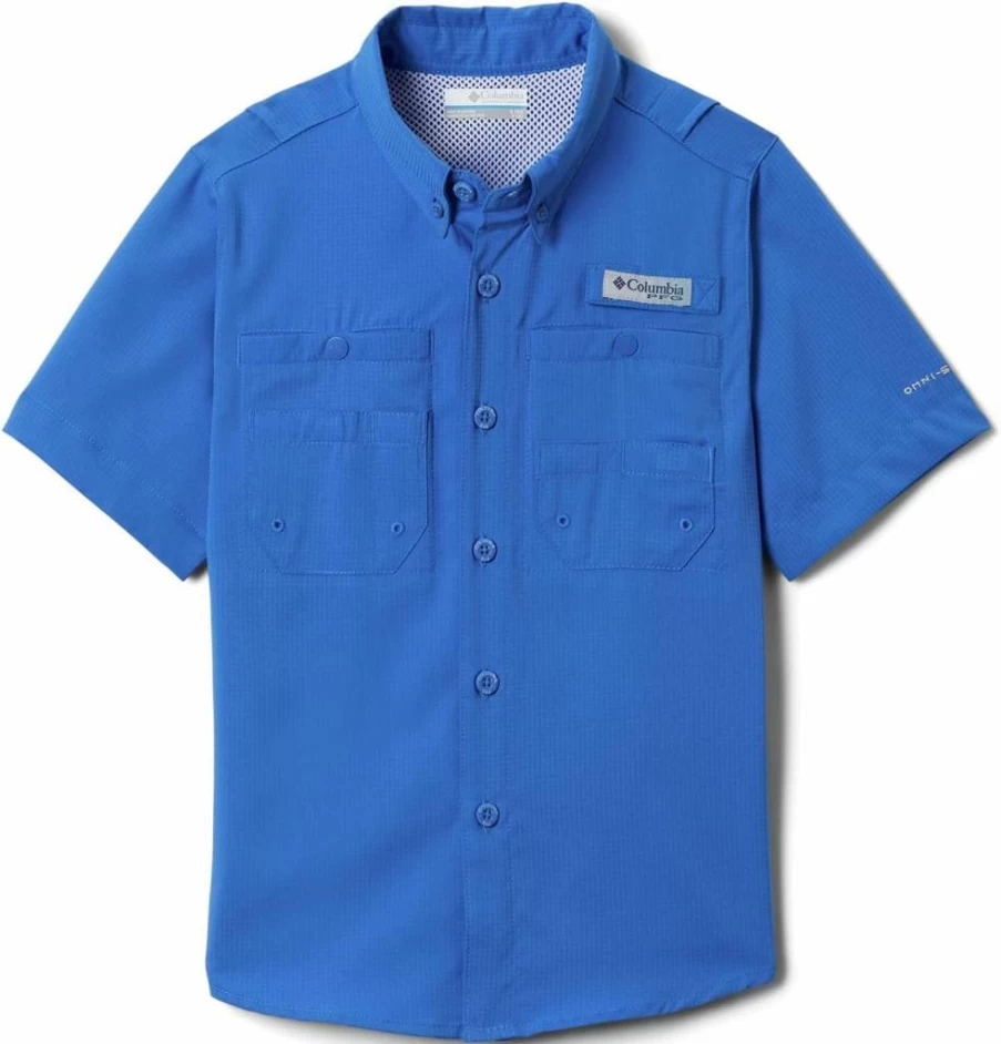 Columbia Boys' Tamiami Short Sleeve Casual Shirt - Lightweight & Breathable Summer Top