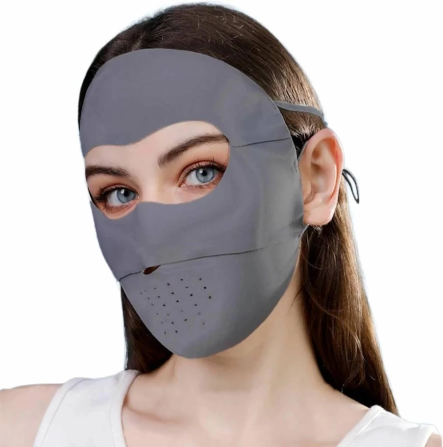ULPOCMU Women's Full Face UV Protection Mask - Breathable Summer Sun Cover for Outdoor Activities