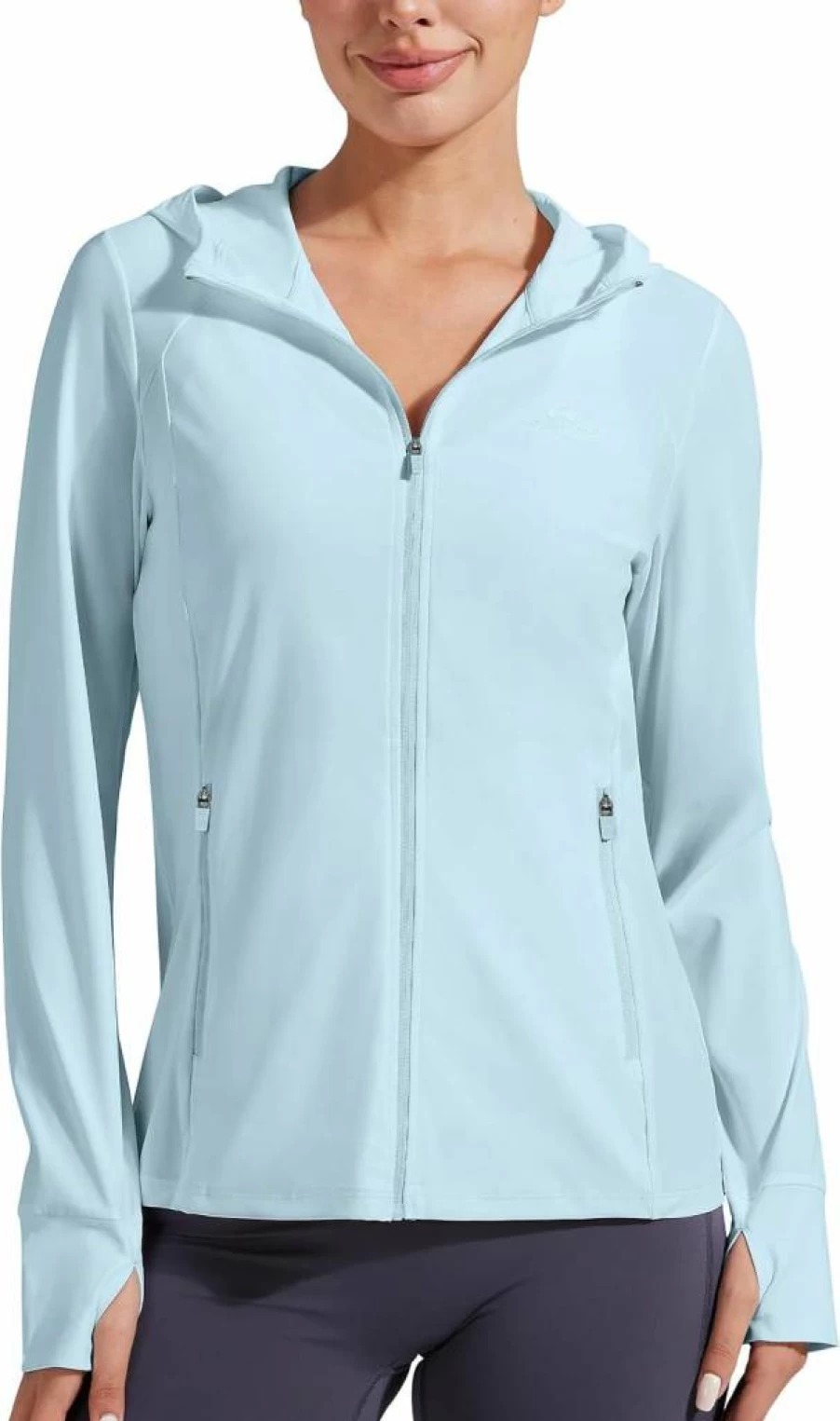 Pioneer Camp Women's UPF 50+ UV Protection Hooded Sun Shirt - Lightweight SPF Cooling Jacket for Hiking, Fishing & Summer Outdoor Activities