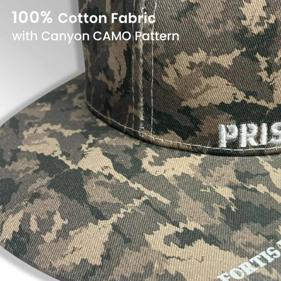 Pristis Bass Fishing Hat for Men & Women - UV Protection, Breathable Mesh, Adjustable Cotton Trucker Cap for Outdoor Sports