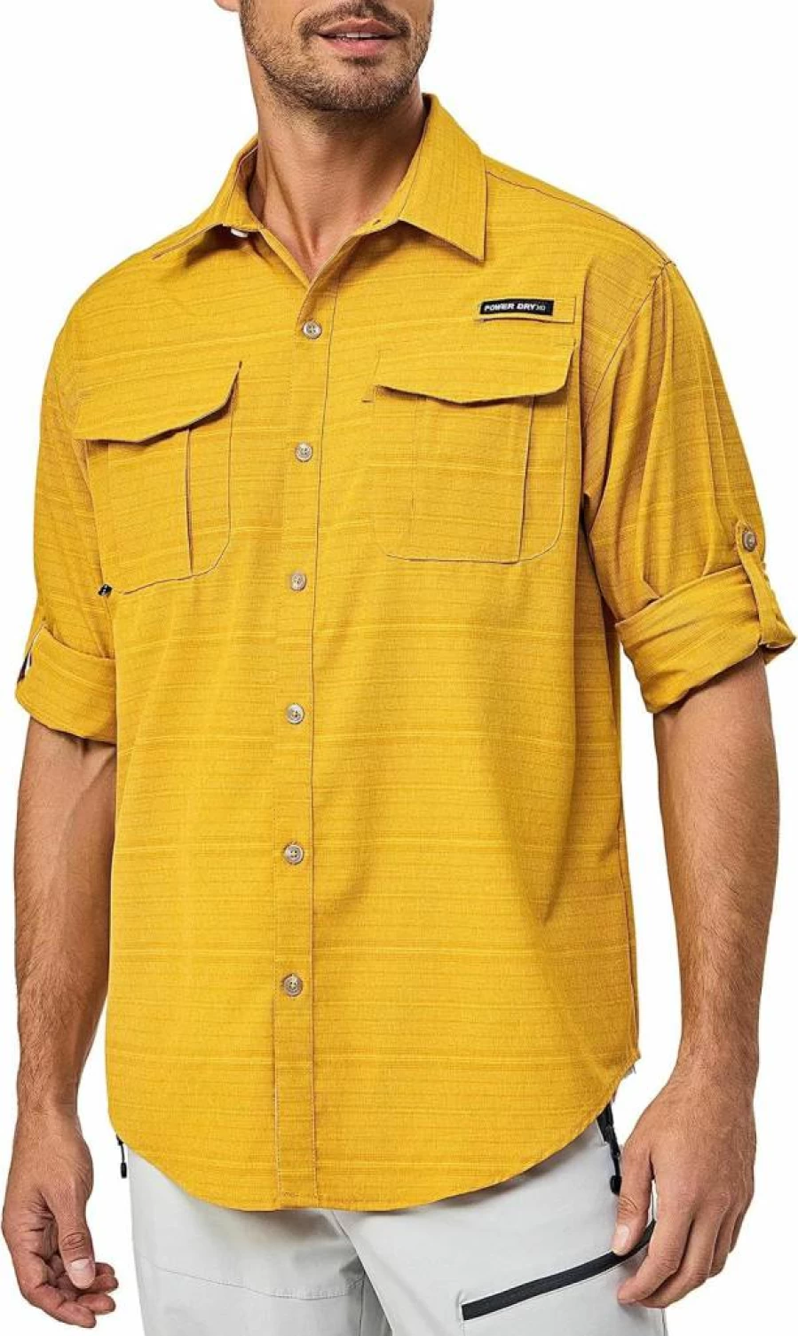 Little Donkey Andy Men's UPF 50+ Sun Protection Shirt - Breathable Quick-Dry Short Sleeve Fishing & Outdoor Shirt