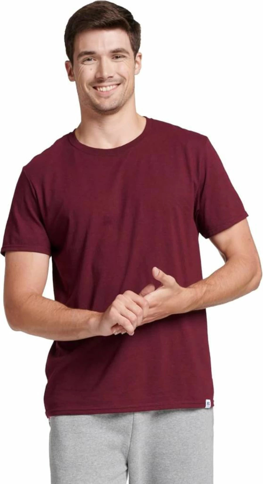 Russell Athletic Men's Moisture Wicking Cotton Blend T-Shirt | Odor Control & UPF 30+ Sun Protection | Sizes S-4X | Dri-Power Tee
