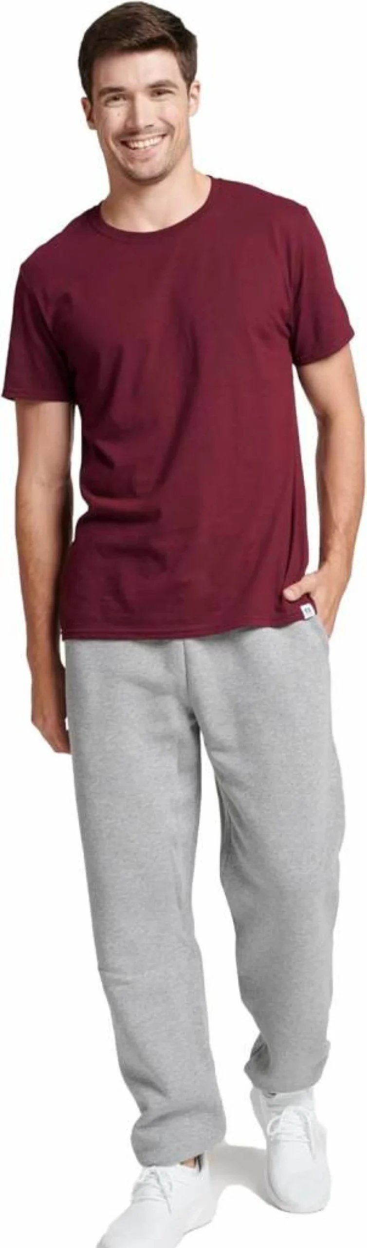 Russell Athletic Men's Moisture Wicking Cotton Blend T-Shirt | Odor Control & UPF 30+ Sun Protection | Sizes S-4X | Dri-Power Tee