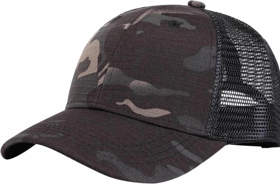 Starsouce Adjustable Kids Baseball Cap - Breathable Mesh Camouflage Snapback Hat for Boys & Girls, UV Protection Sun Hat for Golf & Outdoor