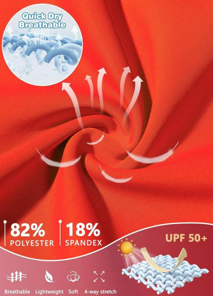MIVEI UPF 50+ Baby Sun Protection Swim Shirt - Toddler Boys Girls Long Sleeve Rash Guard Quick Dry UV Shirt Full Zip SPF Swimwear
