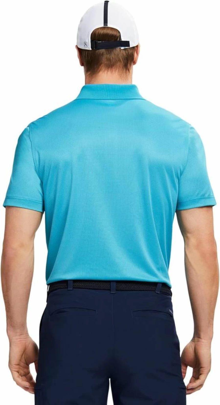 IZOD Men's Performance Golf Polo Shirt - Moisture-Wicking & Breathable Grid Design for Comfort on the Course