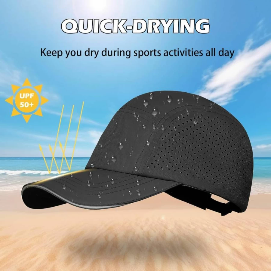 ZGDG Men's & Women's Lightweight Baseball Cap - UV Protection, Quick-Dry, Reflective Safety Mesh for Golf, Sports, Summer Outdoor Activities