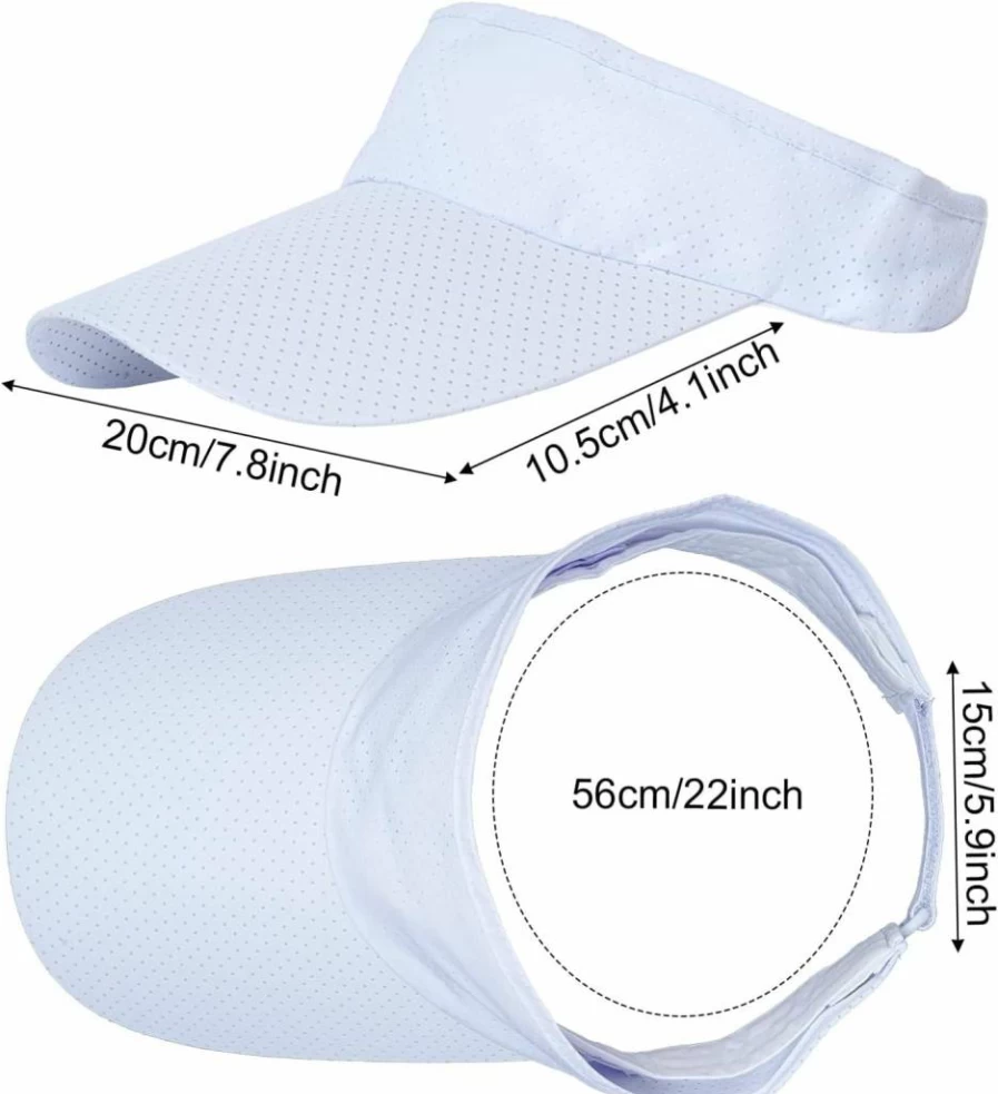 Choyaxo UV Protection Sun Visor Hat - 3 Pack Breathable Summer Golf & Beach Cap for Men & Women