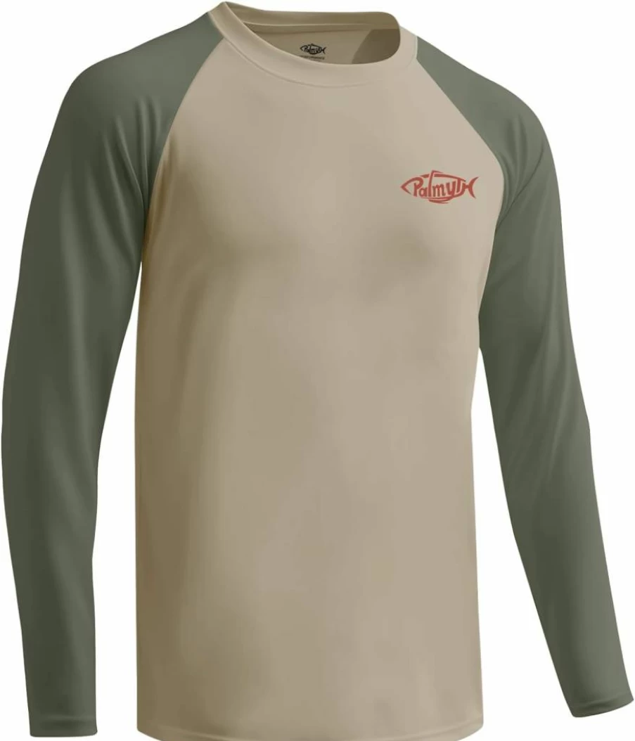 Palmyth Men's UPF 50+ Sun Protection Long Sleeve Fishing Shirt - Quick Dry Performance T-Shirt for Outdoor Activities