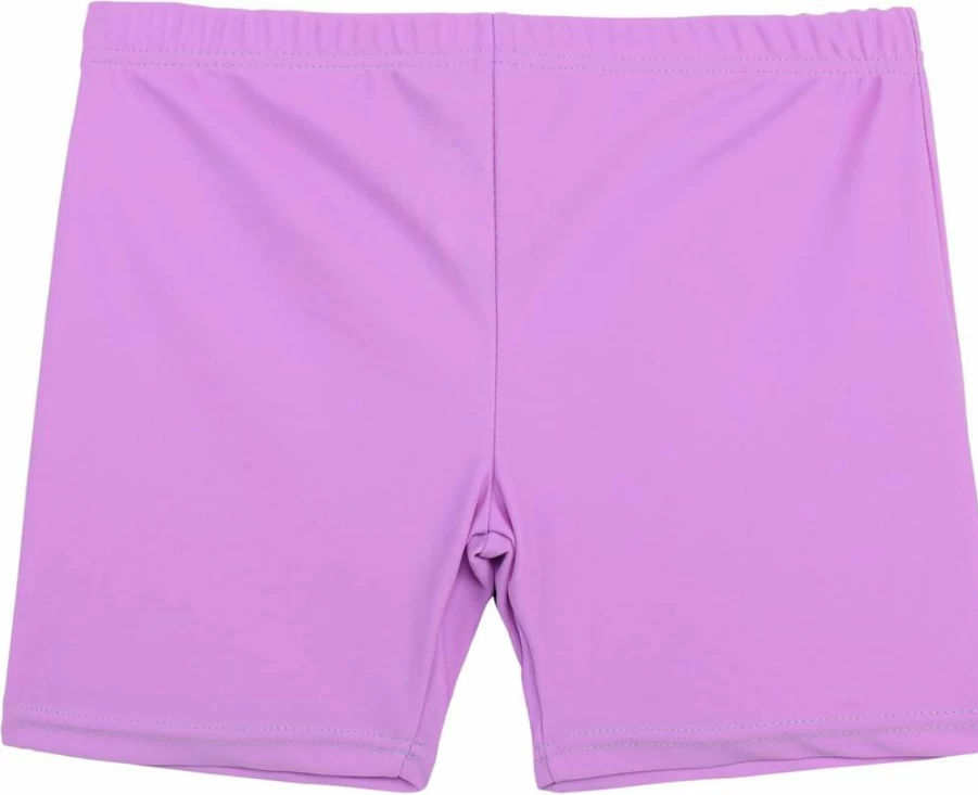 TFJH E Girls Swim Shorts UV 50+ Sun Protection Quick Dry Board Shorts for Kids 3-12 Years