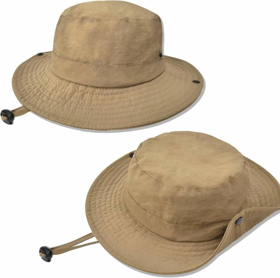 ZOORON Kids Sun Hat UPF 50+ Adjustable Lightweight Bucket Hat for Outdoor Fishing Safari, Quick Dry Foldable Sun Protection for Boys and Girls