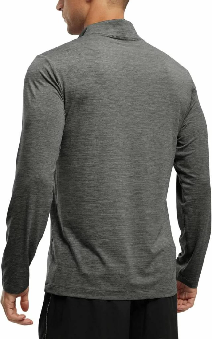 TBMPOY Men's UPF 50+ Sun Protection Shirt 1/4 Zip Long Sleeve Hiking Running Fishing Rash Guard Lightweight Quick-Dry Pullover